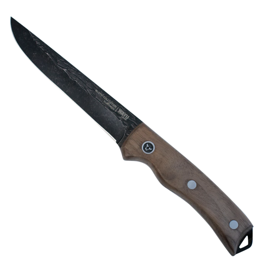 CUCHILLO UTILIY CON FUNDA RUSTIC COLECCTION WAYU