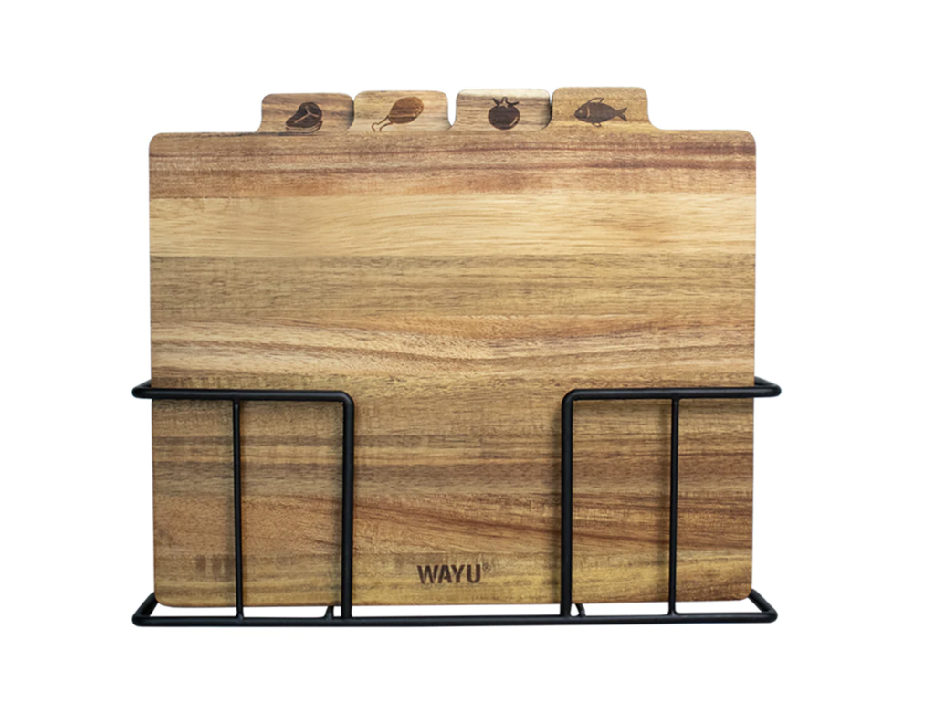 SET 4 TABLAS CON RACK WAYU