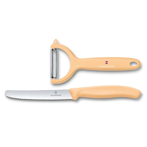[6.7116.23L92] Set de cuchillo y pelador universal Trend Colors Naranjo