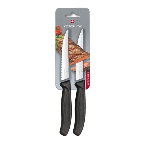 [6.7933.12B] Cuchillo Cocina Swiss Classic color Negro. Hoja 12 cm. Victorinox