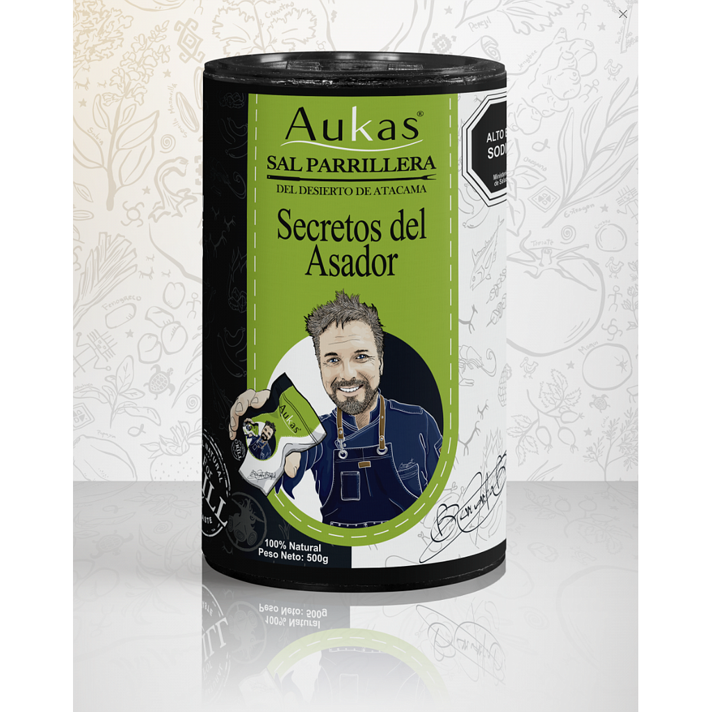 SAL Tubo Parrillera Secretos del Asador 500grs - Aukas